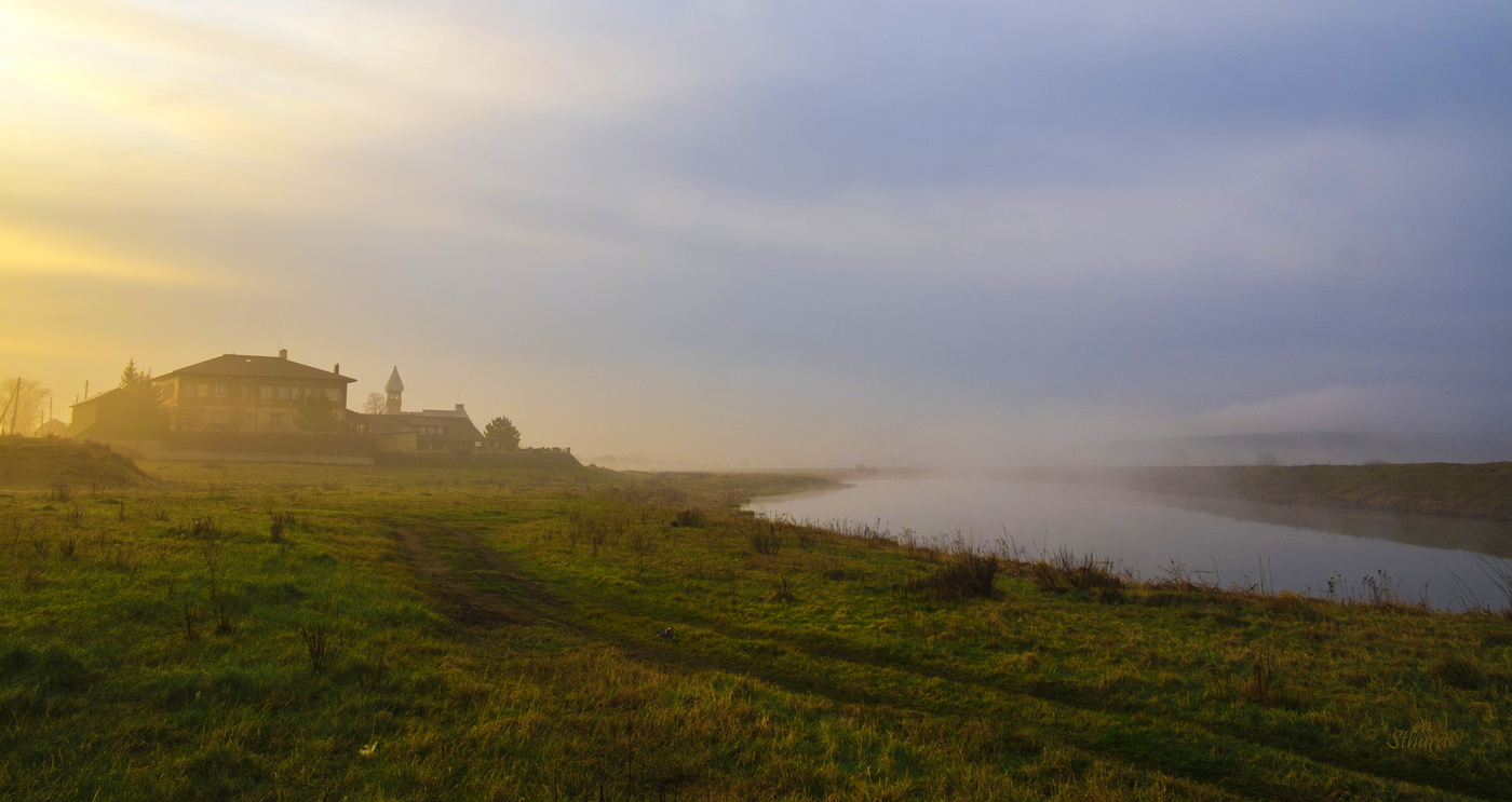 Дорога в посёлок.