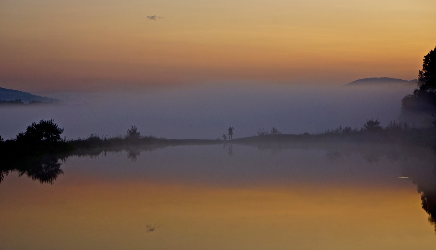 Заря вечерняя, заря туманная