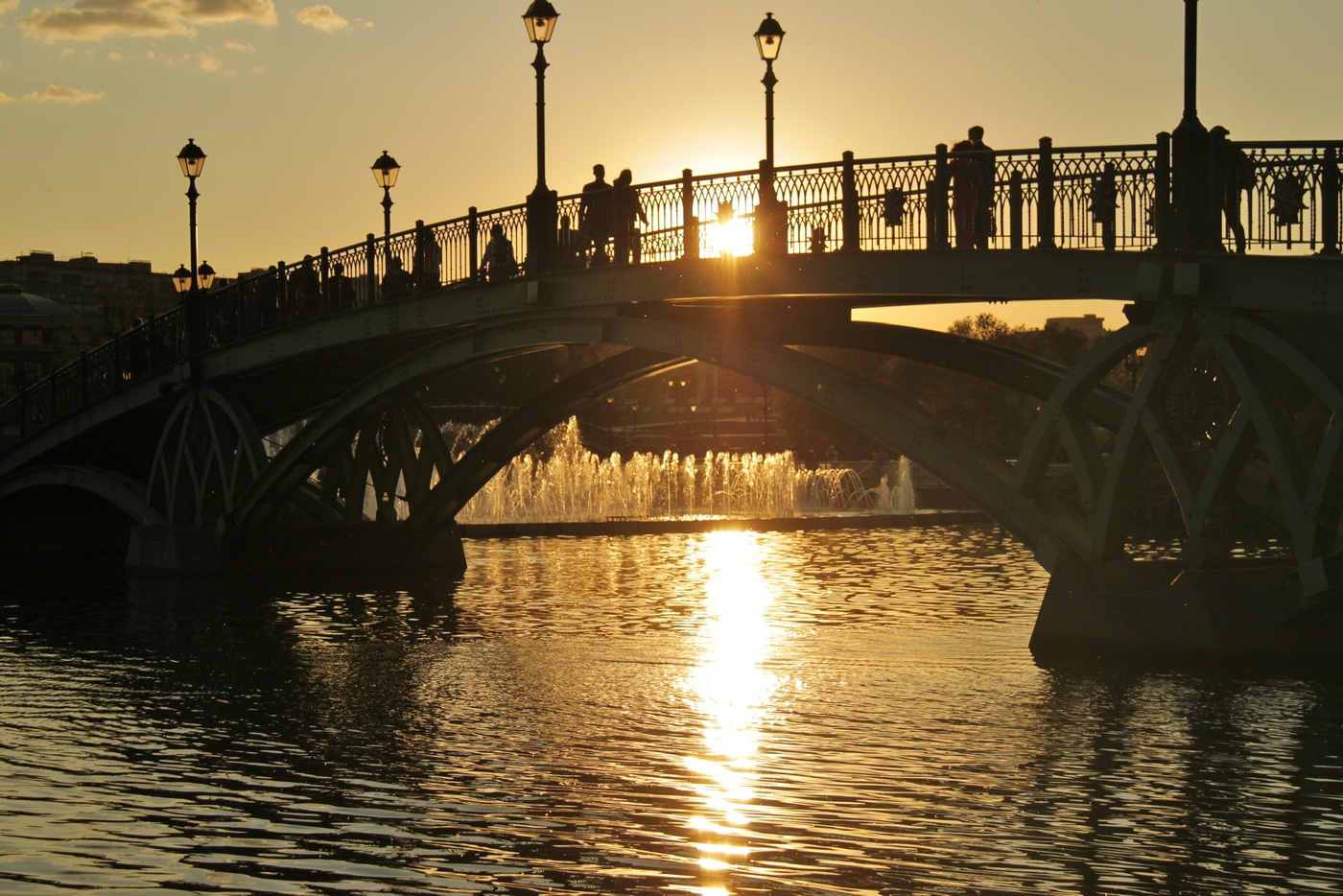 Закат в Царицыно