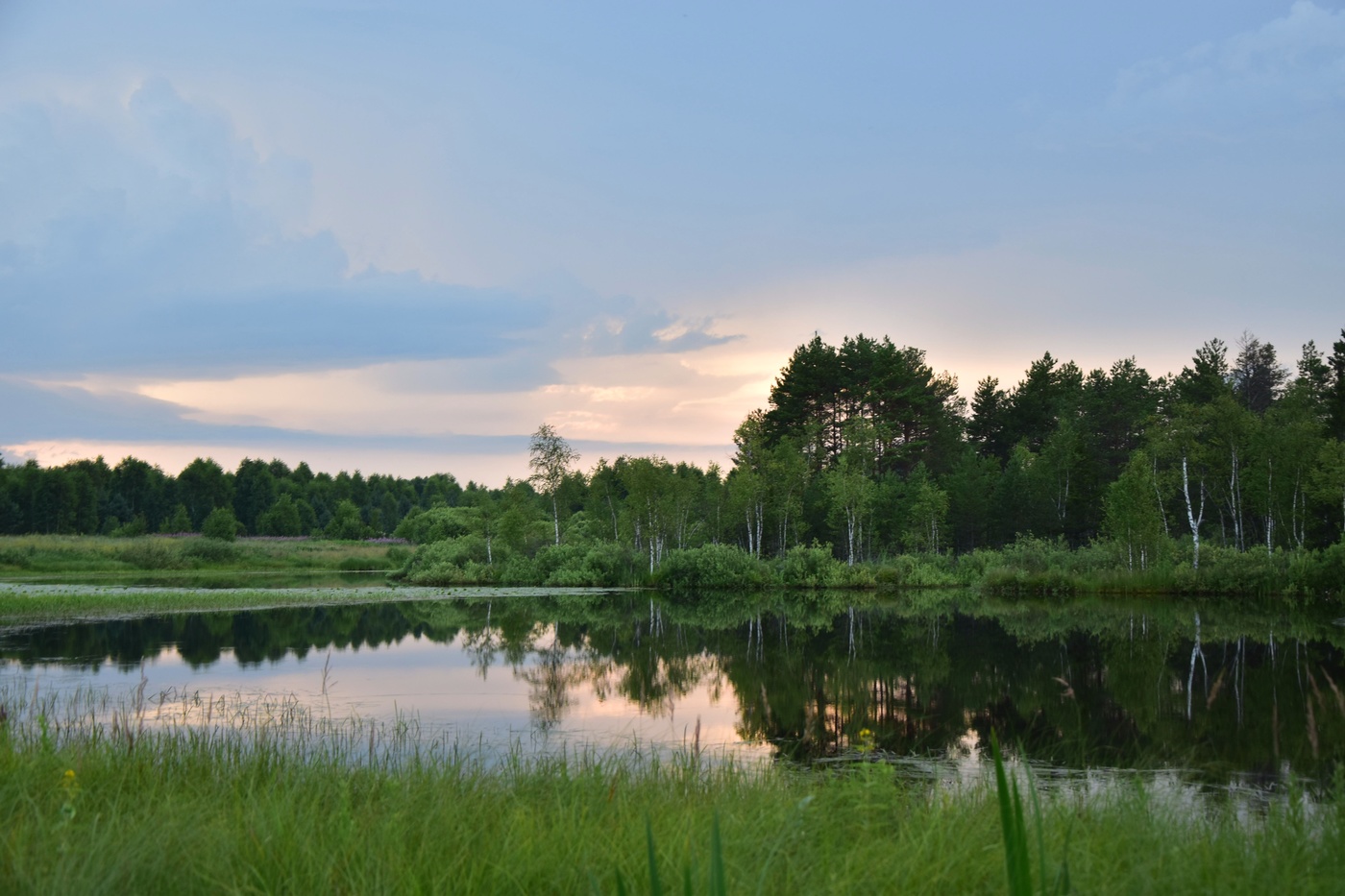 На закате...