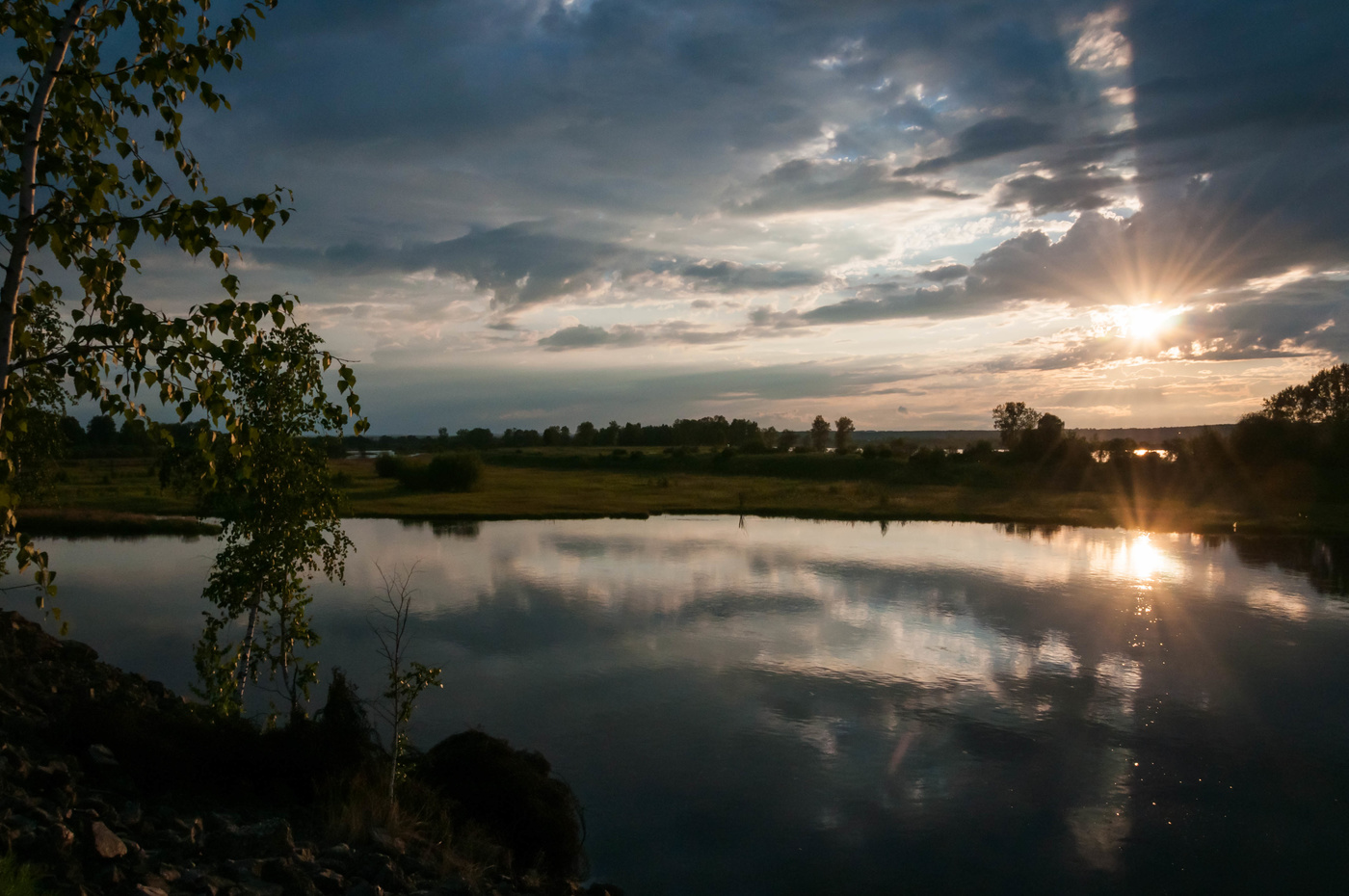 На исходе дня.