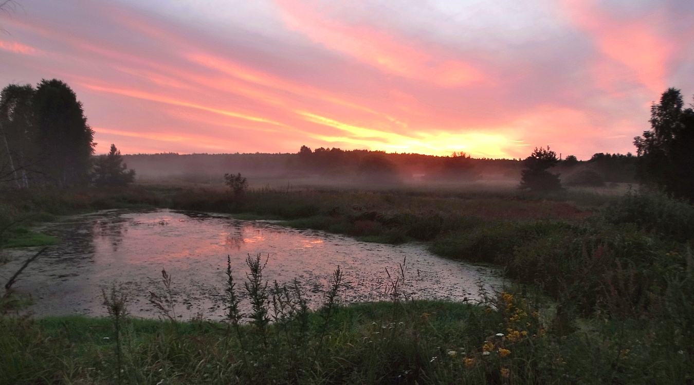 Августовский вечер в Полесье
