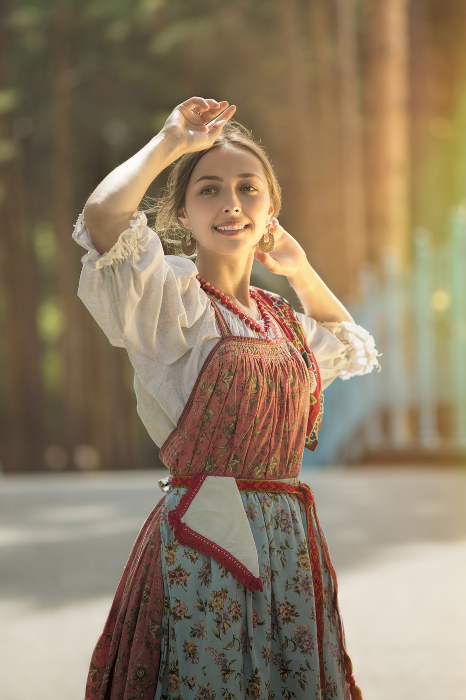 красавица на пленэре