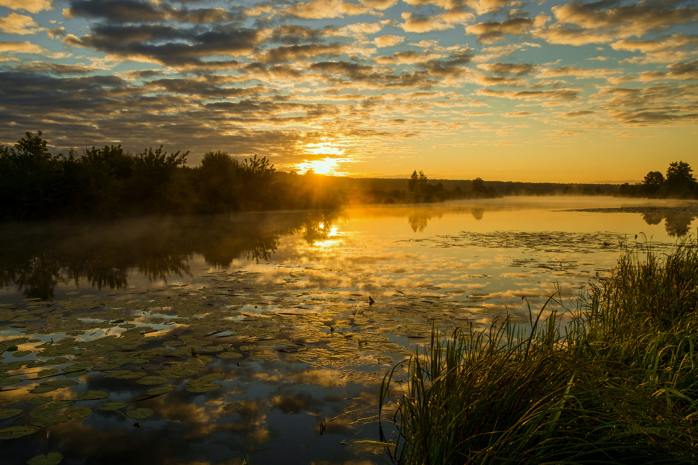 Утренние облака.