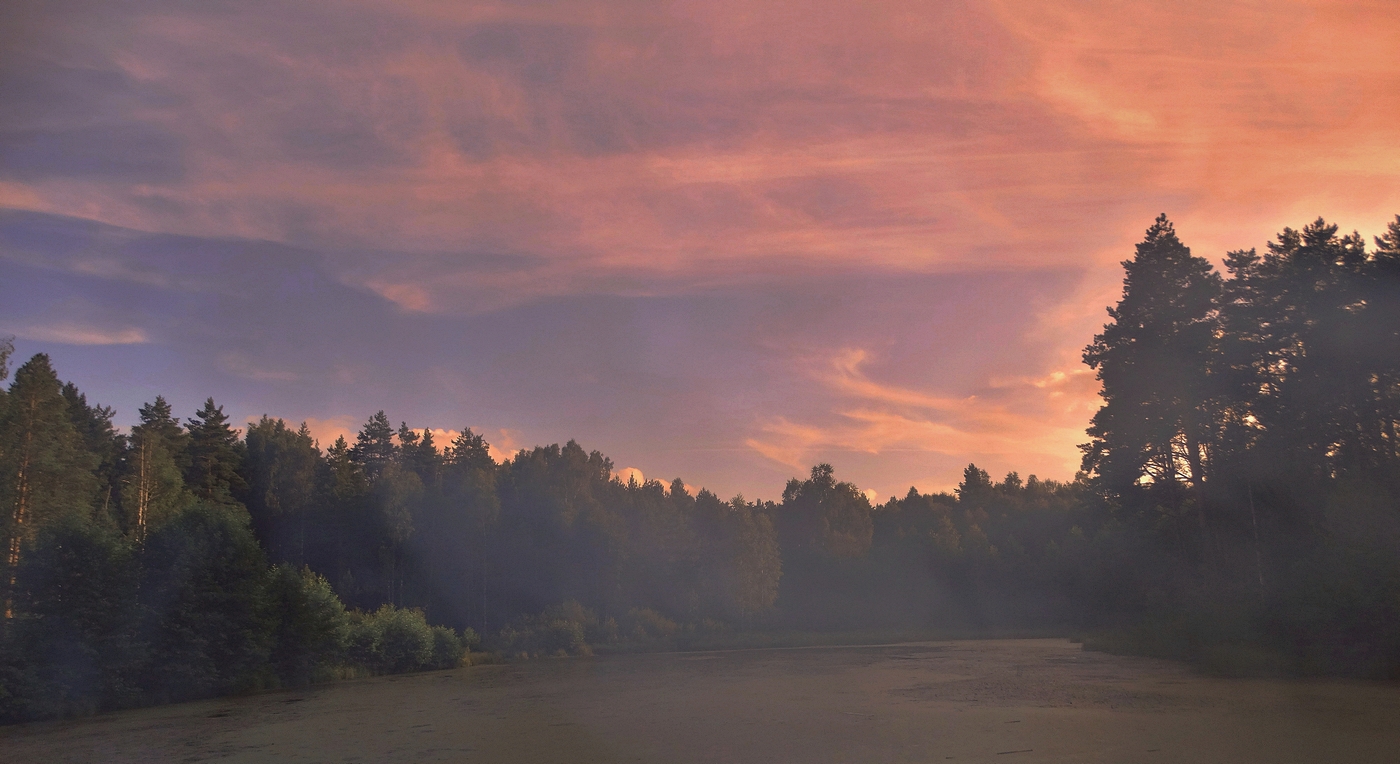 Вечер на озере