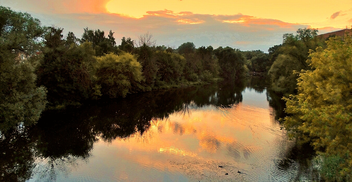 Вечер на реке Орлик