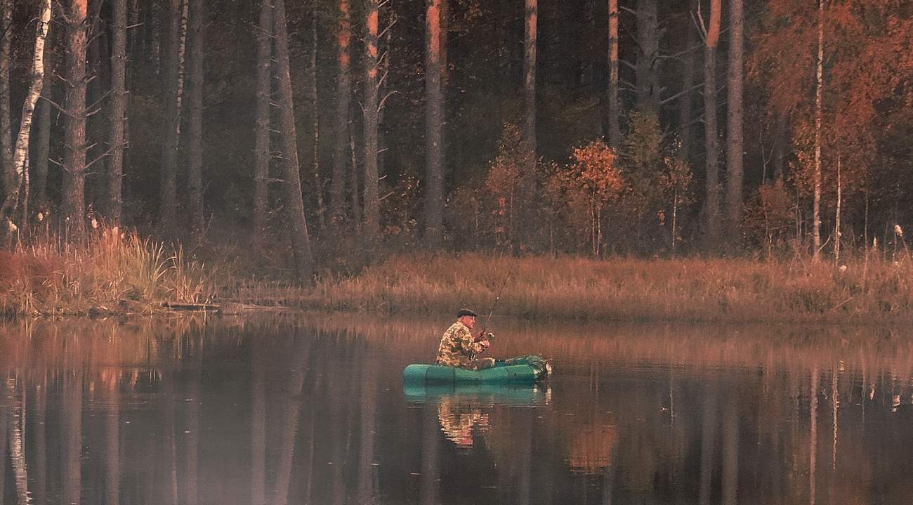 Вечерняя осенняя рыбалка
