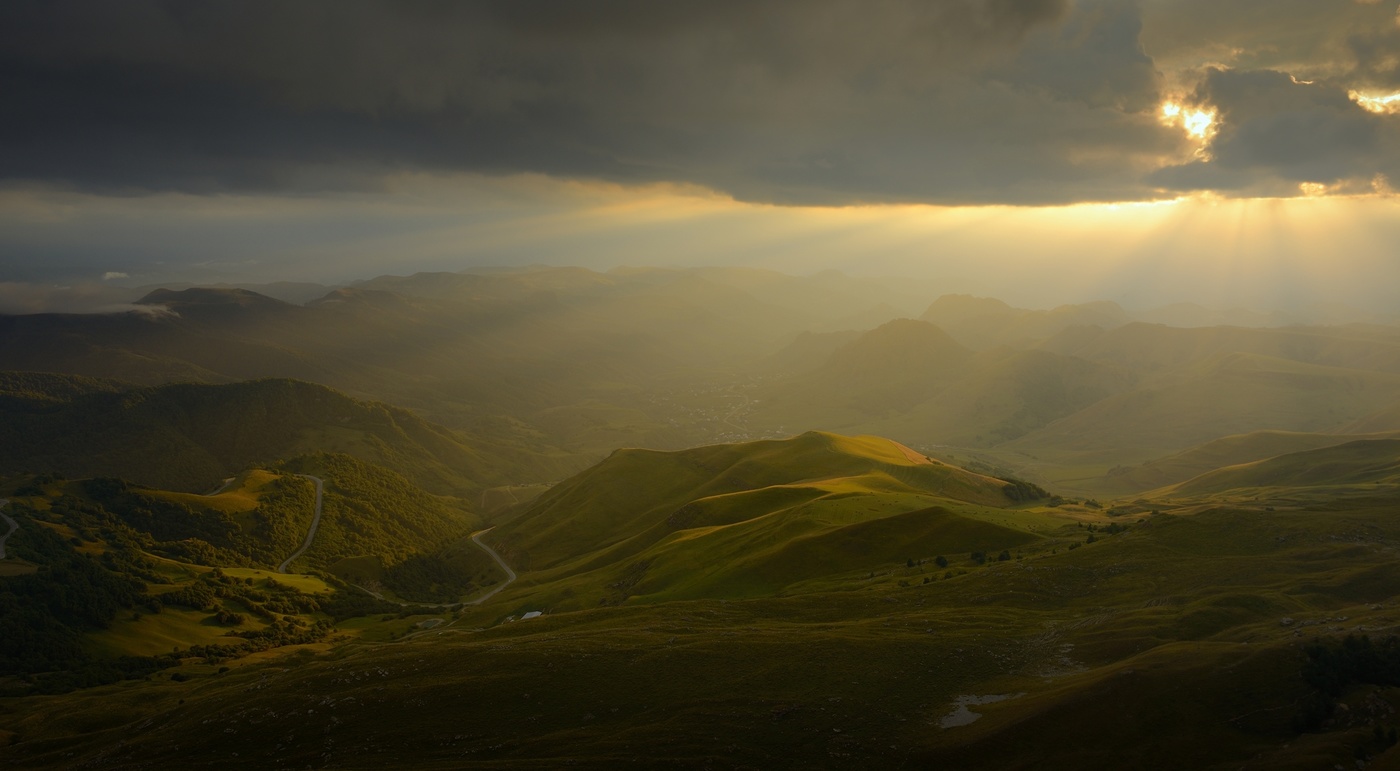 Закат в горах