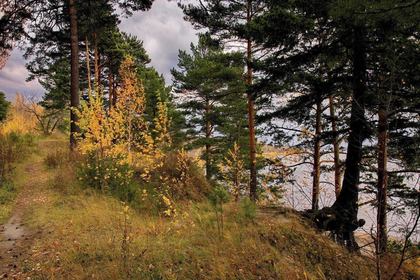 Осенним днём.