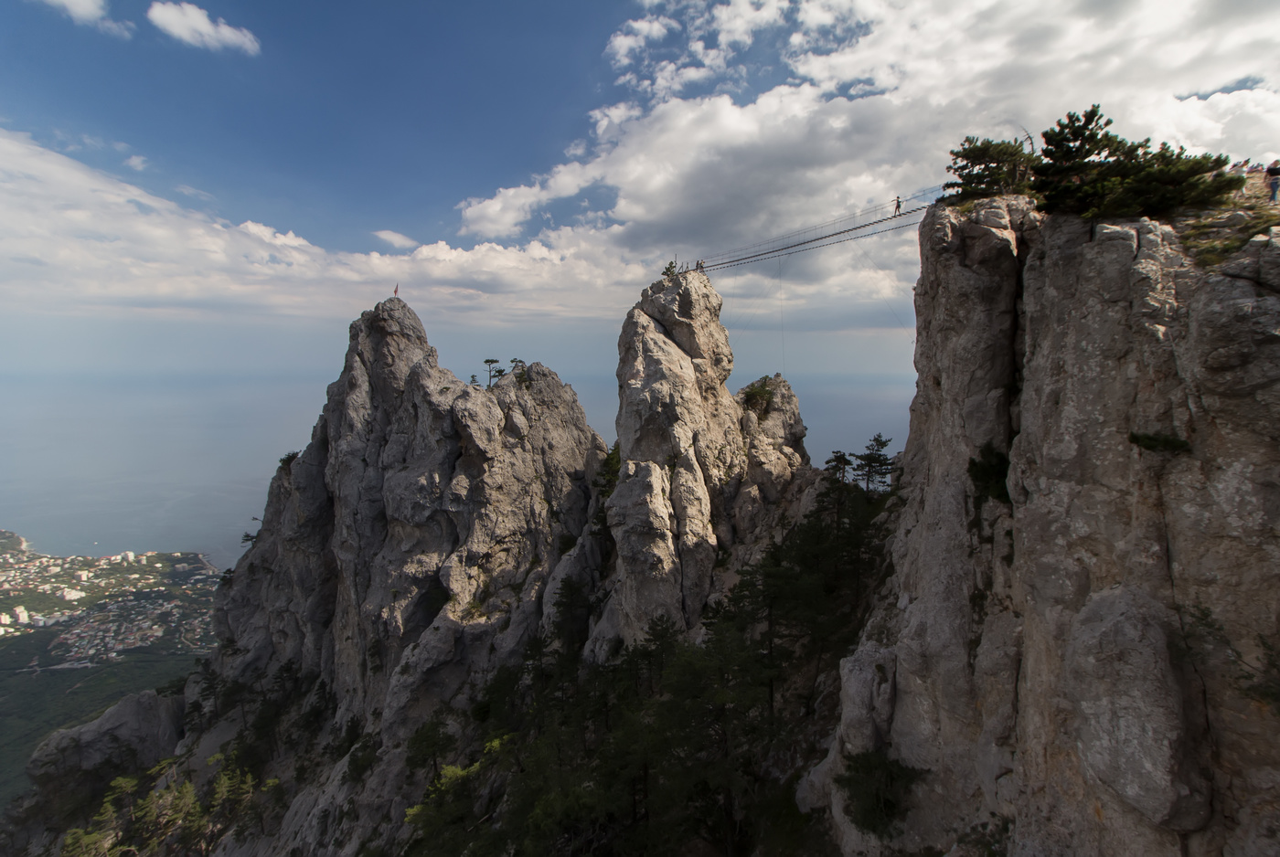 Подвесные мосты Ай-Петри...