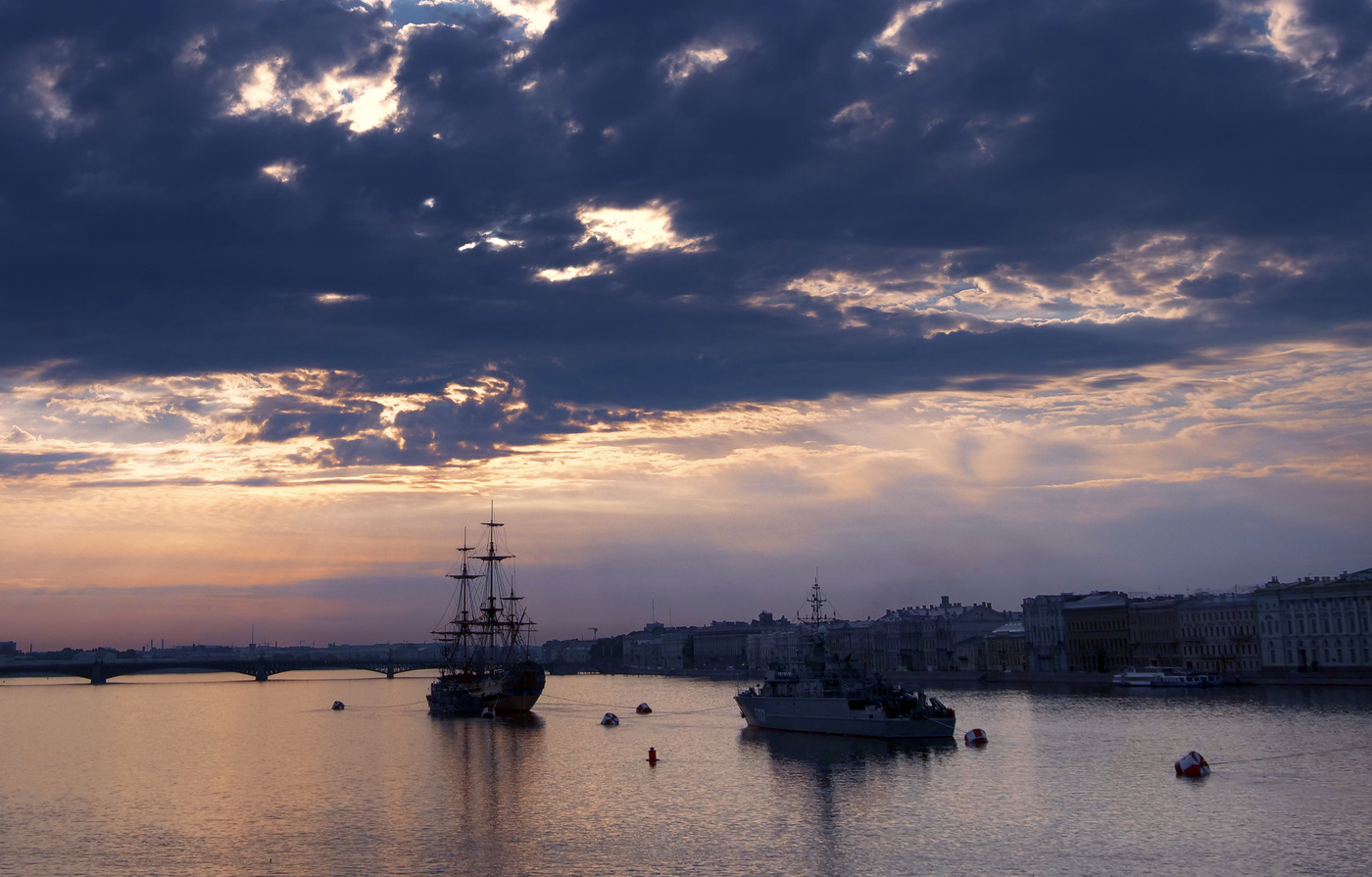 вечер на Неве