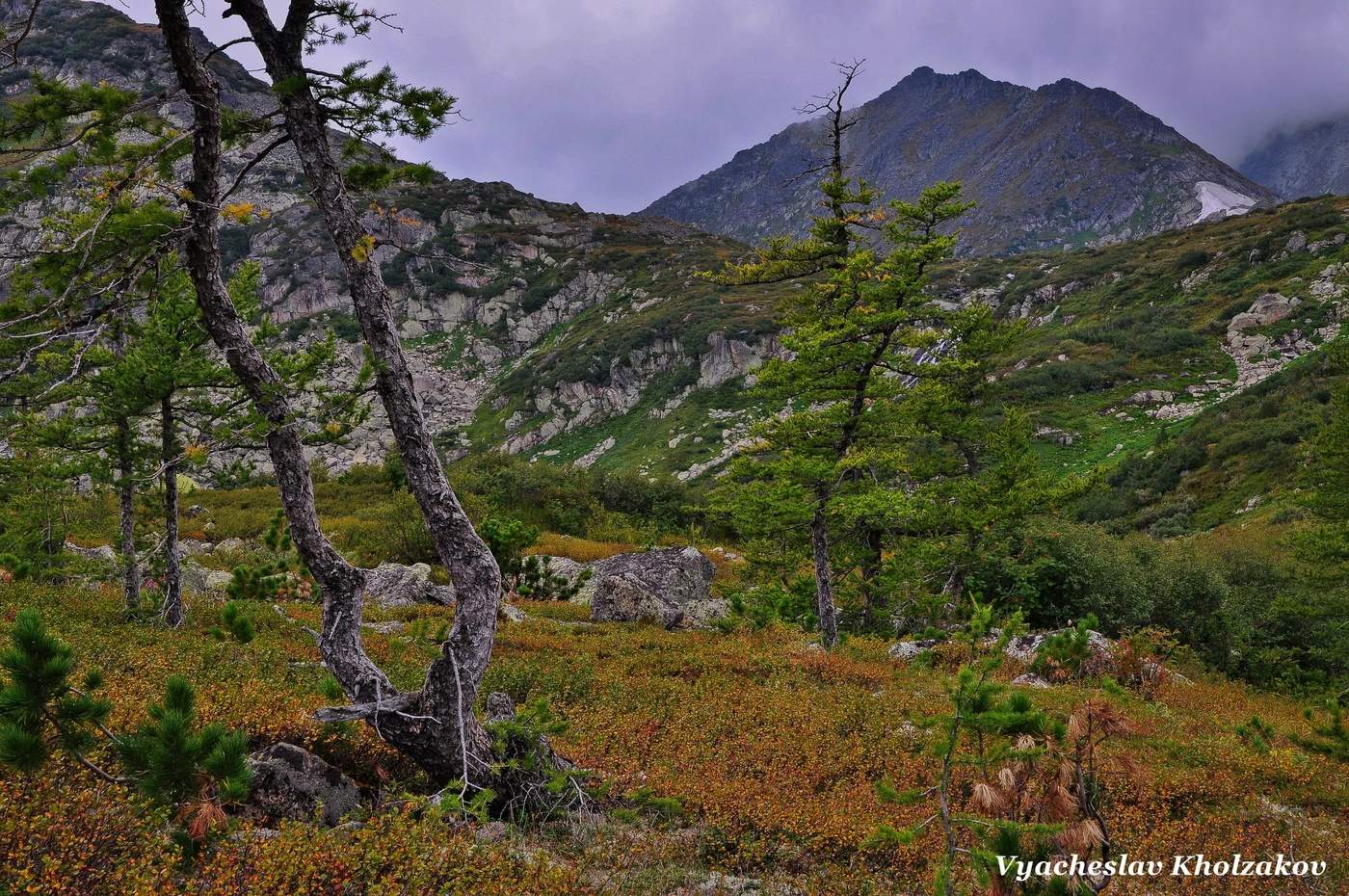 Пасмурный вечер в Кузнецкому Алатау