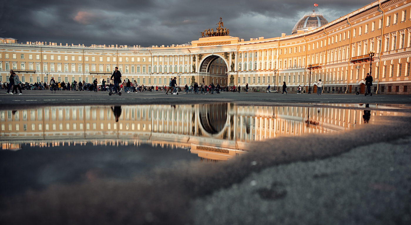 Теплый закат холодного вечера...