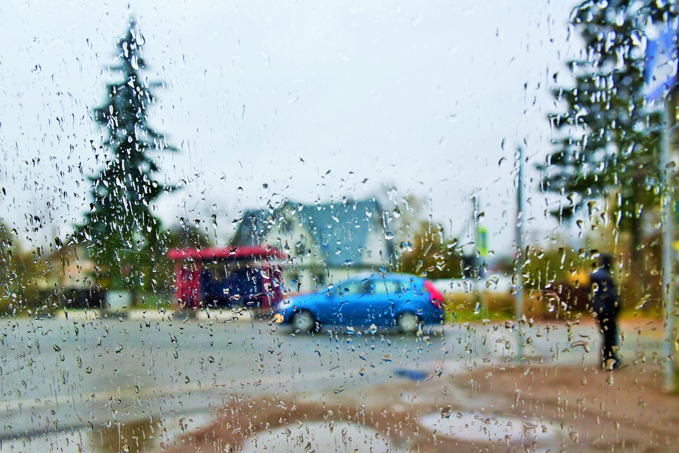 "Люблю мечтать под шум дождя, смотреть на капли на стекле..."