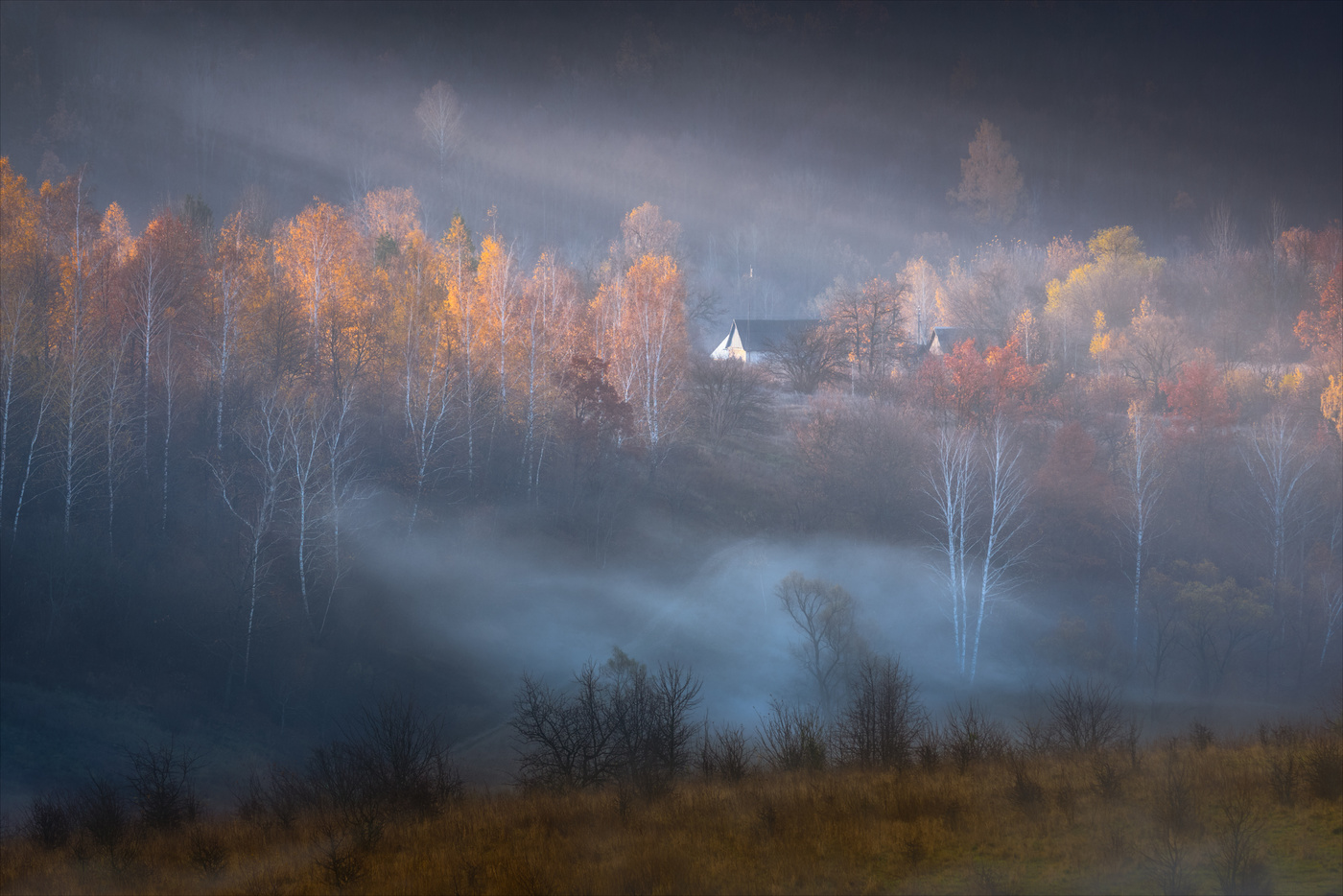 Деревенское утро.