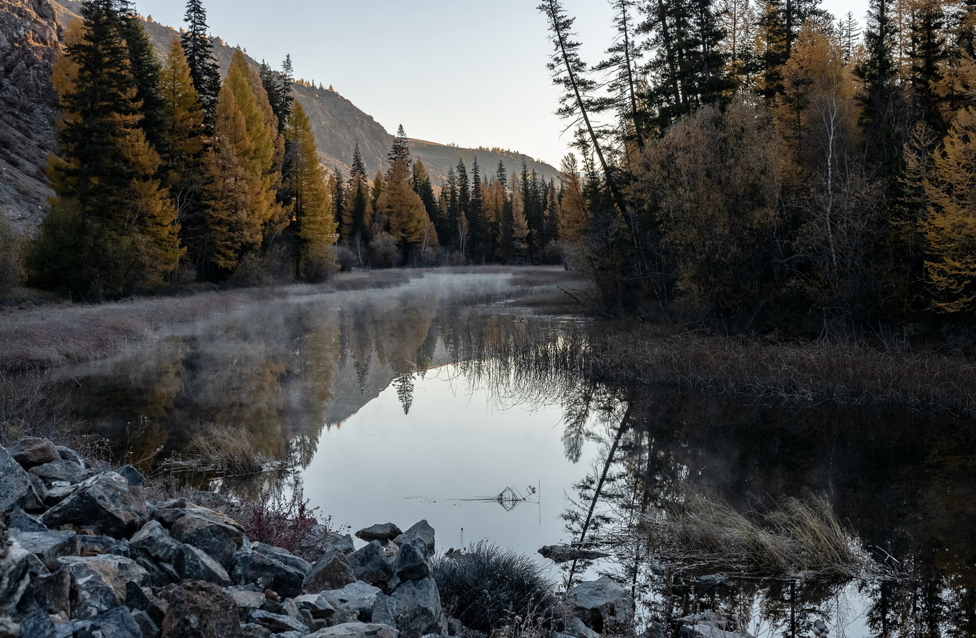 Тишина осеннего утра.