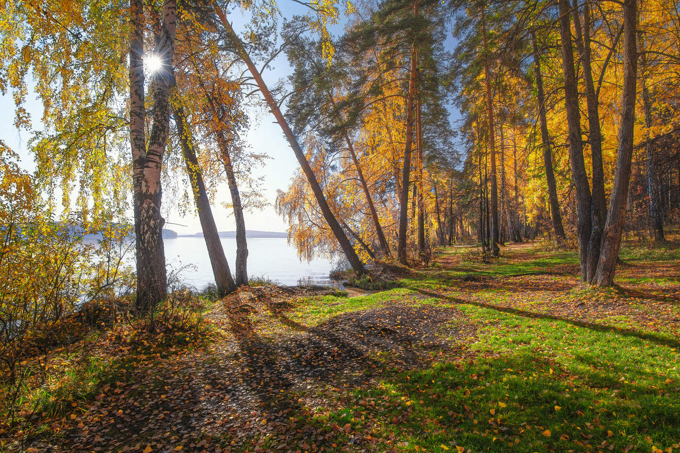Осенний берег озера