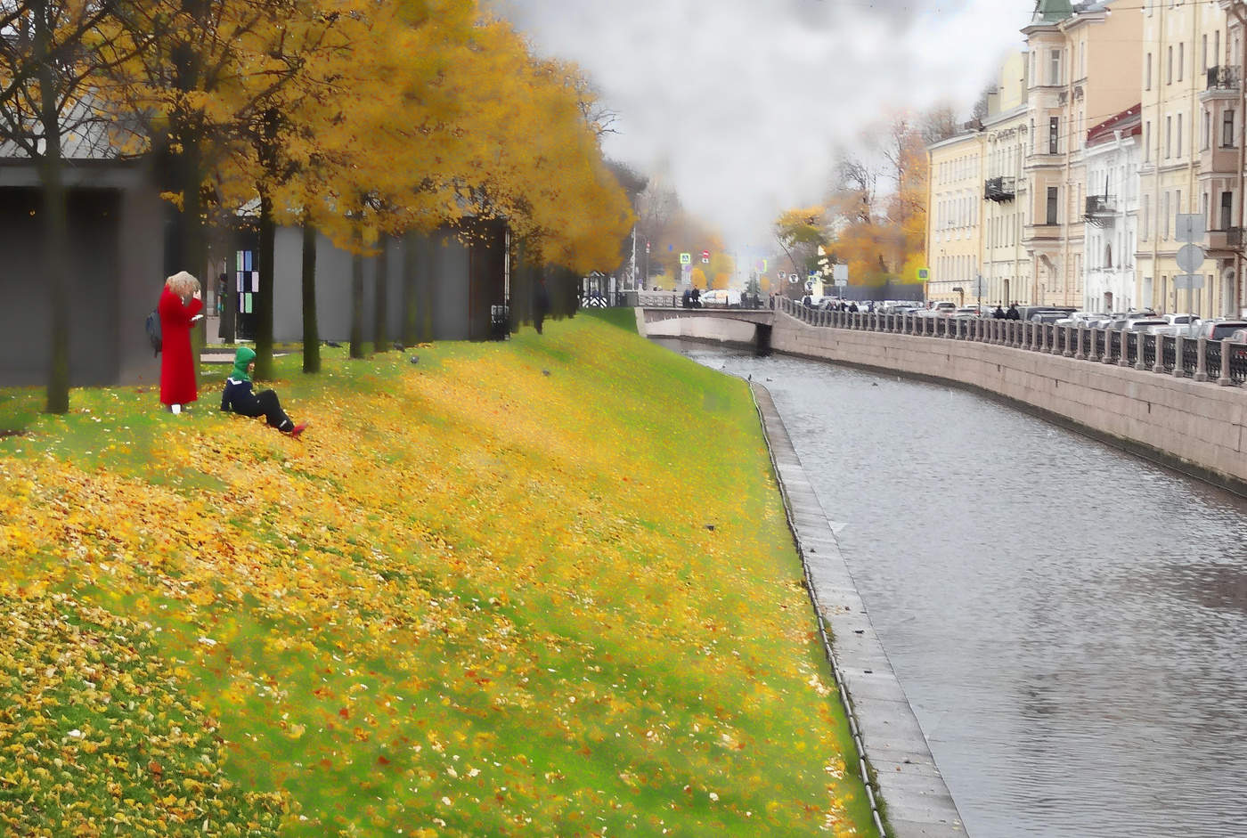 В желтой дымке