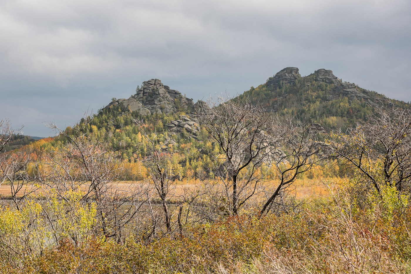Осень в багрянец яркий одета
