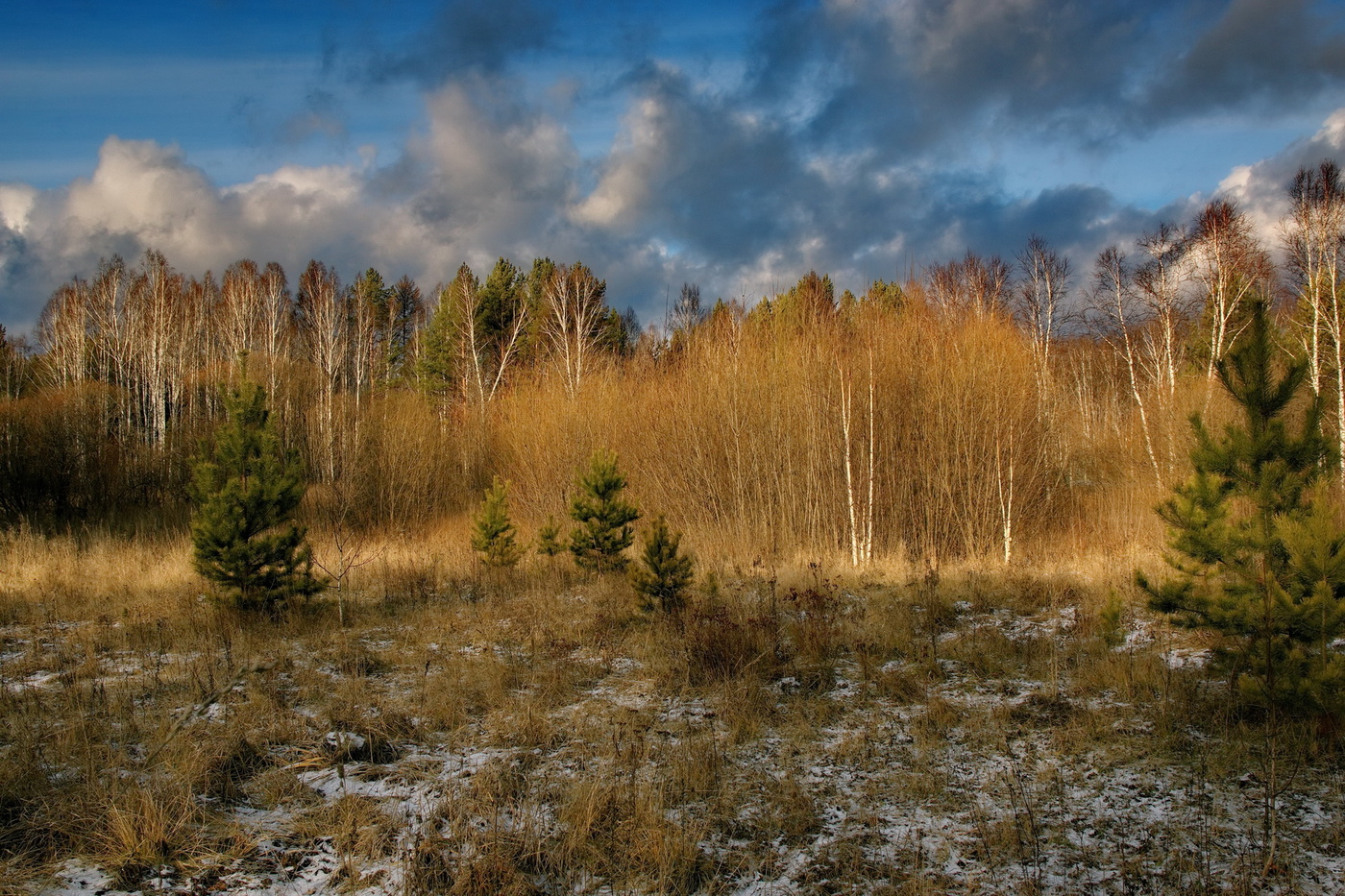 Осенним днём.