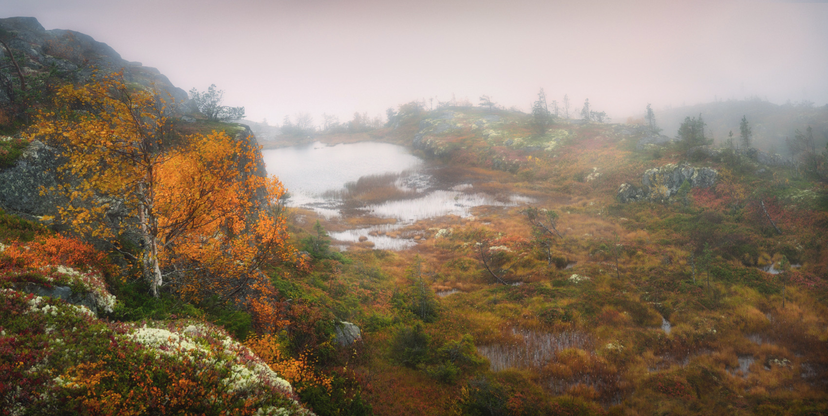 Туманное озеро Кивакки