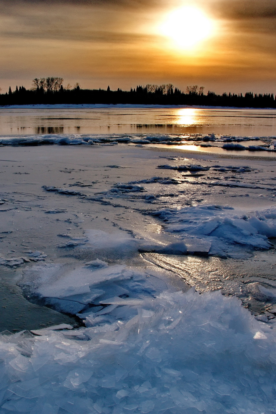 Ноябрьский вечер на Томи.