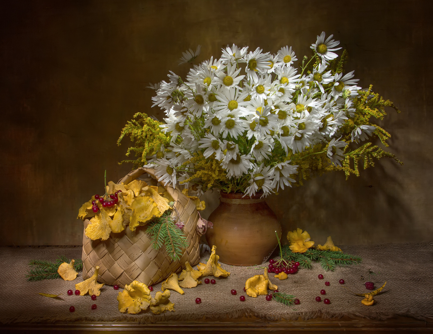 С лисичками...