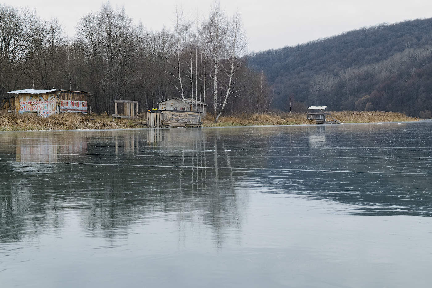 "Хижины" рыбаков