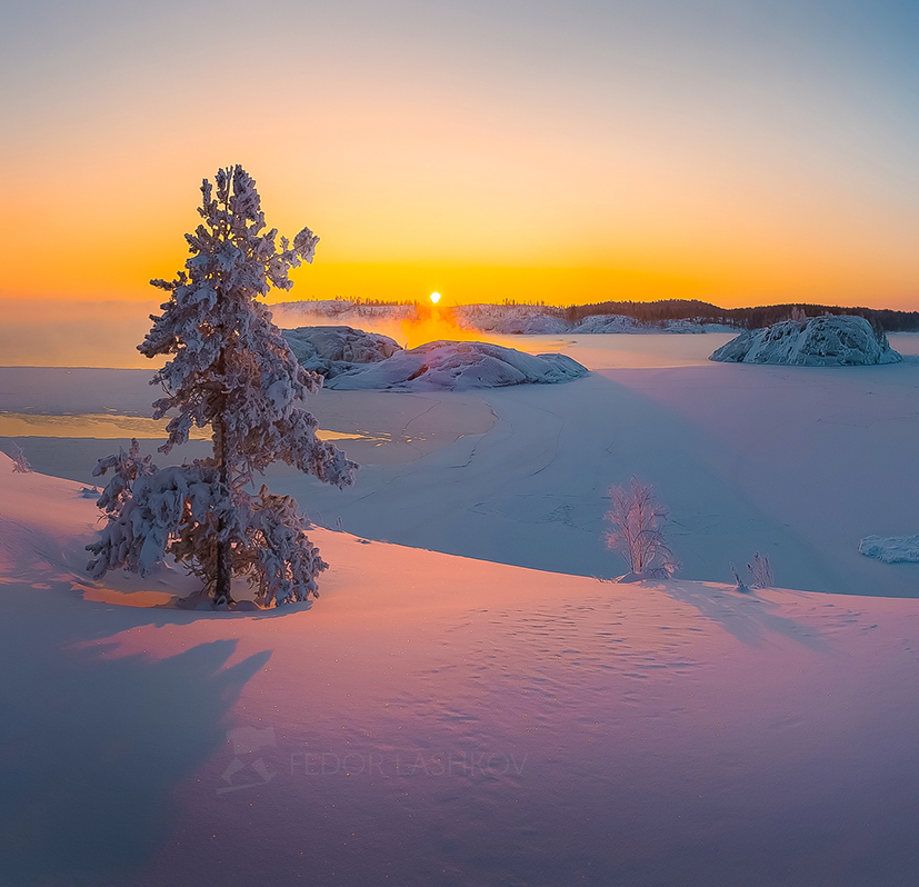 Зима на Ладожских островах