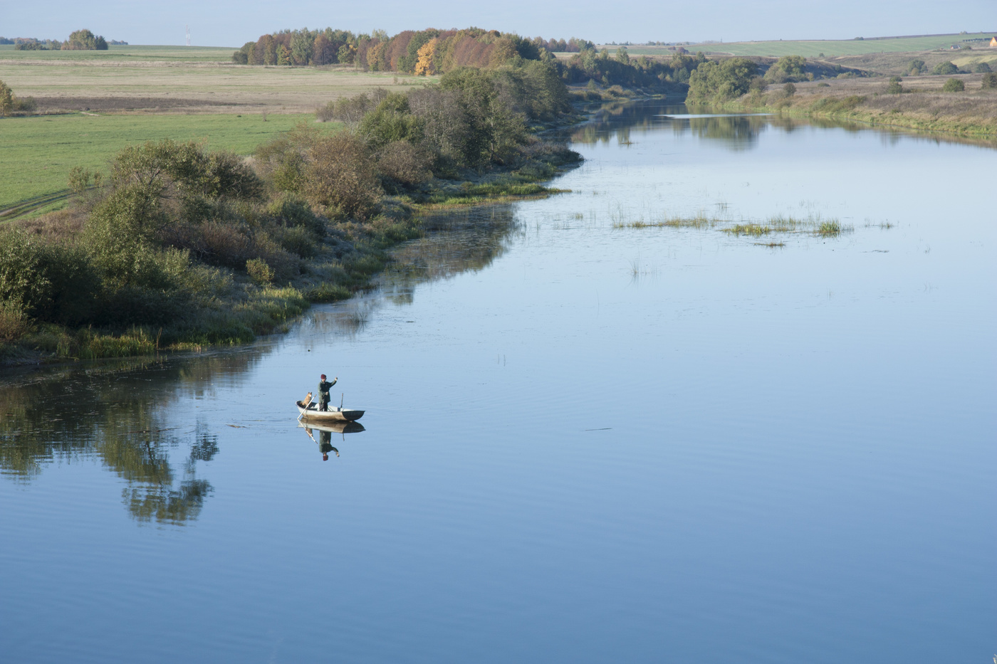 На рыбалке...