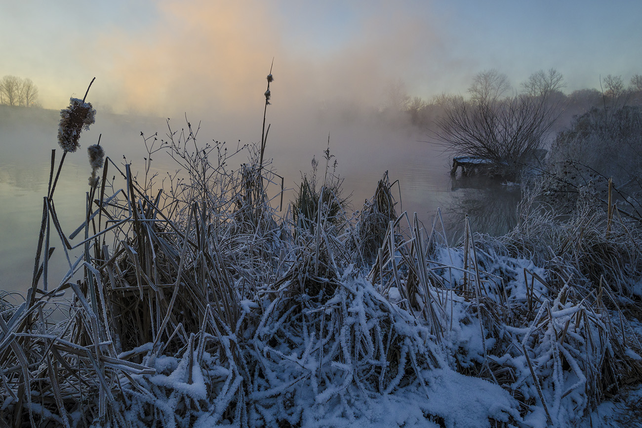 Озеро Горячка. Зимний колорит