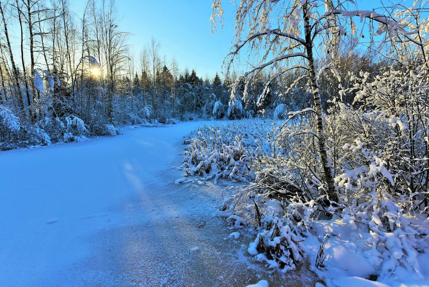 "День зимний, тихий, ясный, снежный неспешно движется к концу..."