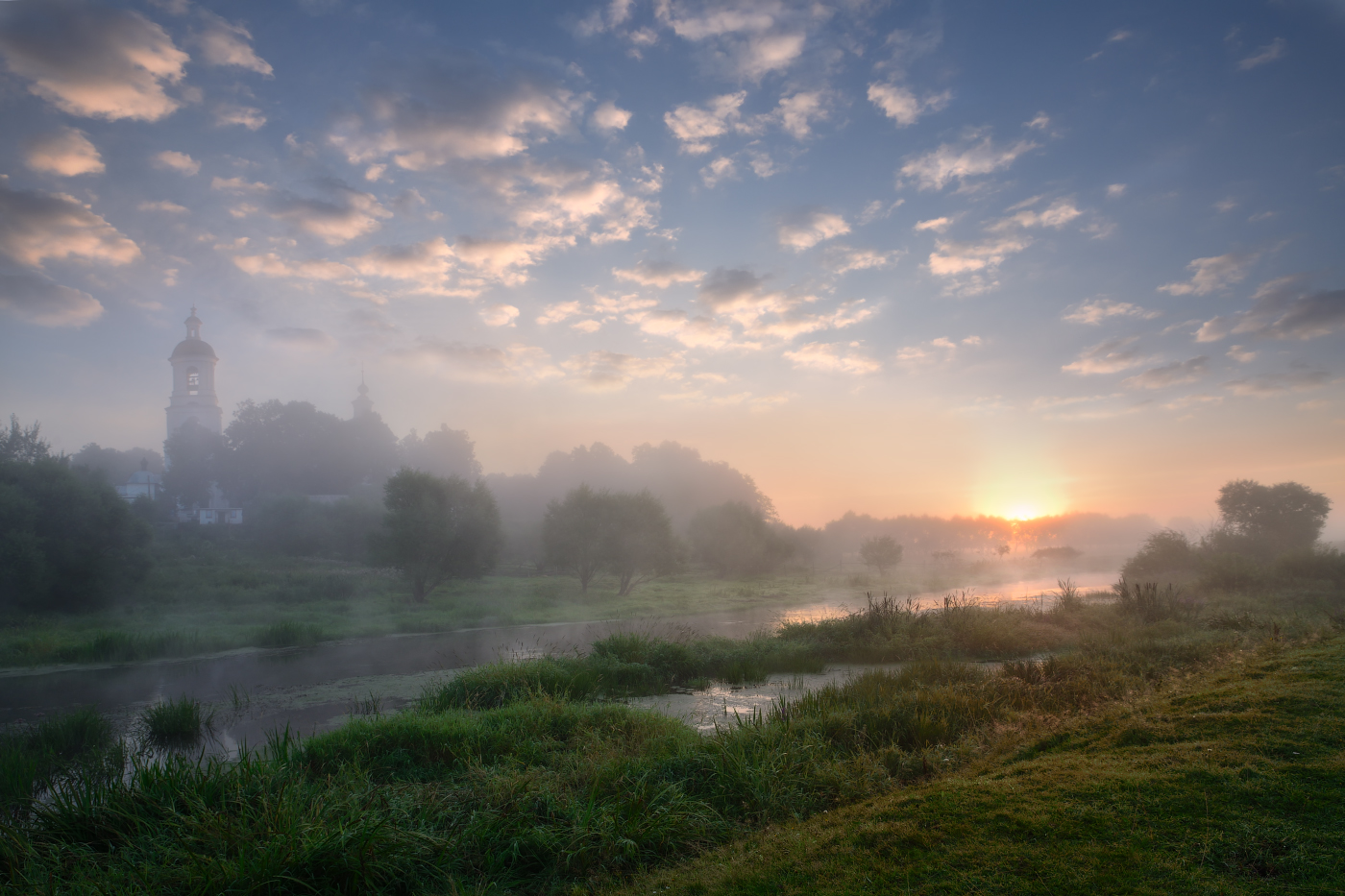 туманное утро