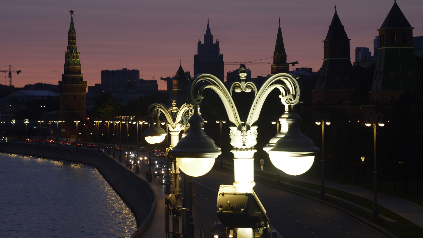 Огни Московских фонарей.