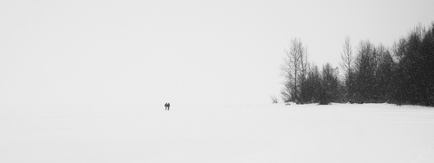 Падал новогодний снег.