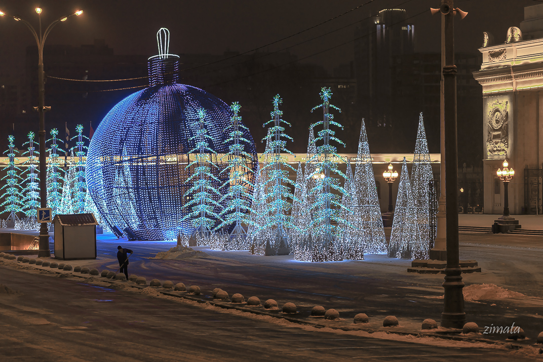 подсветка ранним утром