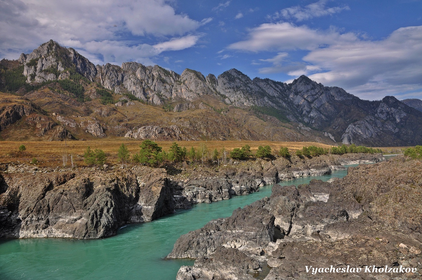 Катунь и горы
