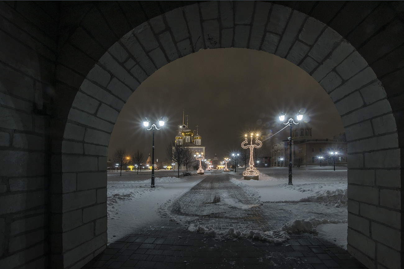 Вид из Ивановских ворот. Зима