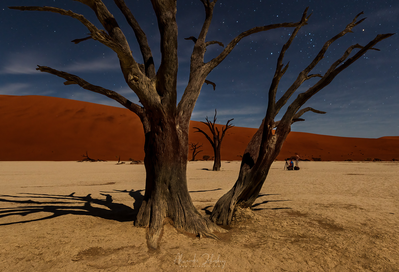 В пустыне под звездами