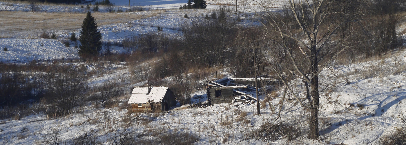 Из окна поезда.