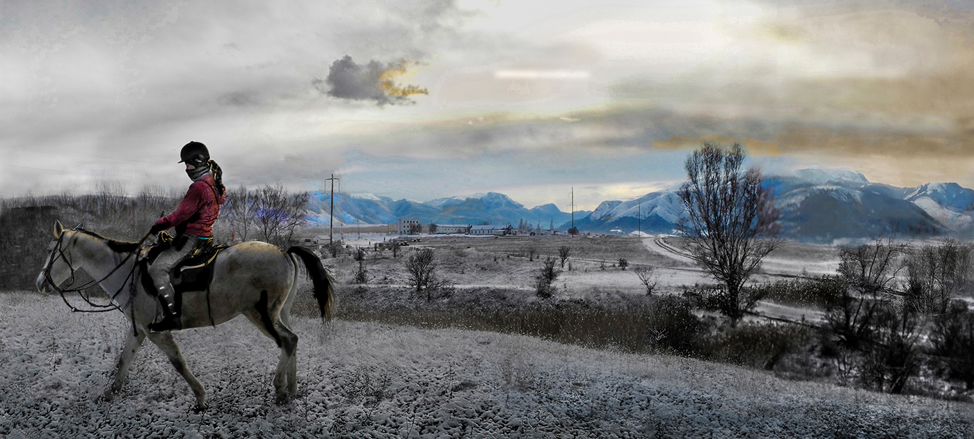 Панорама рассвета.