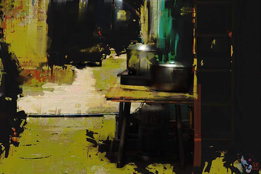 Кухня во дворе