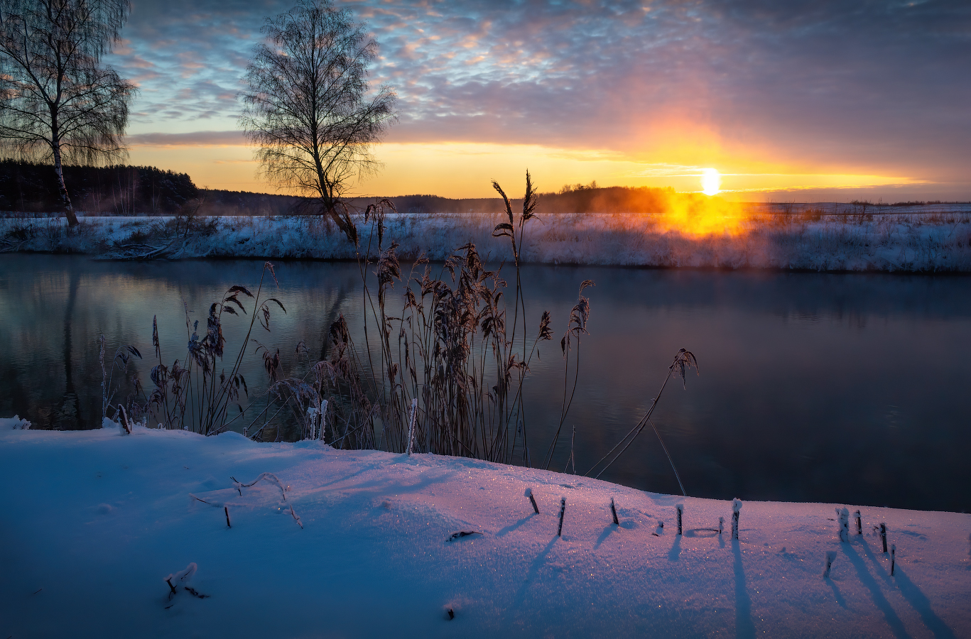 Зарисовки зимнего рассвета