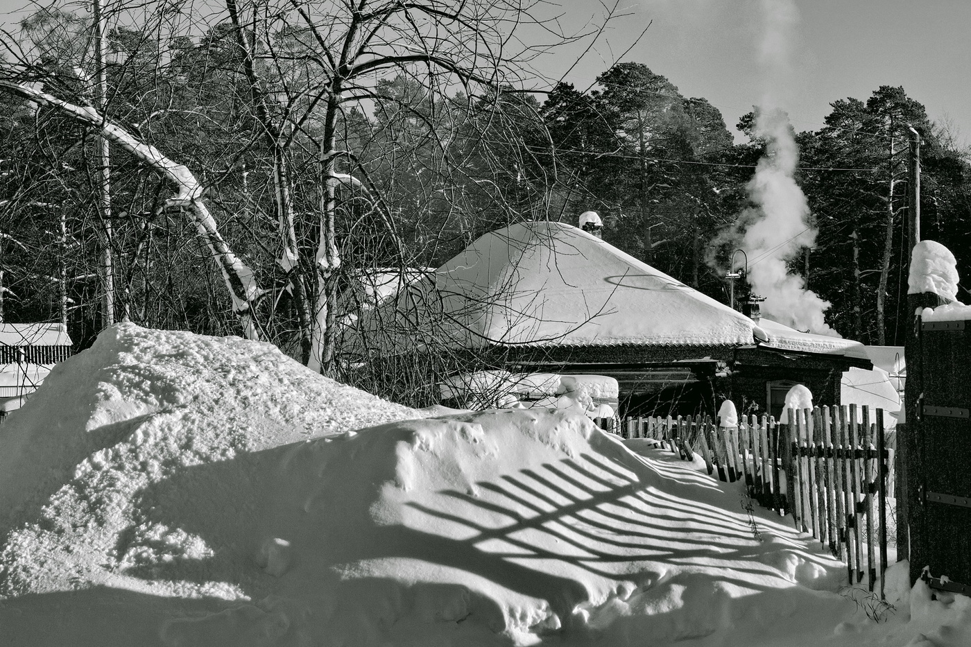 Снежная зима.