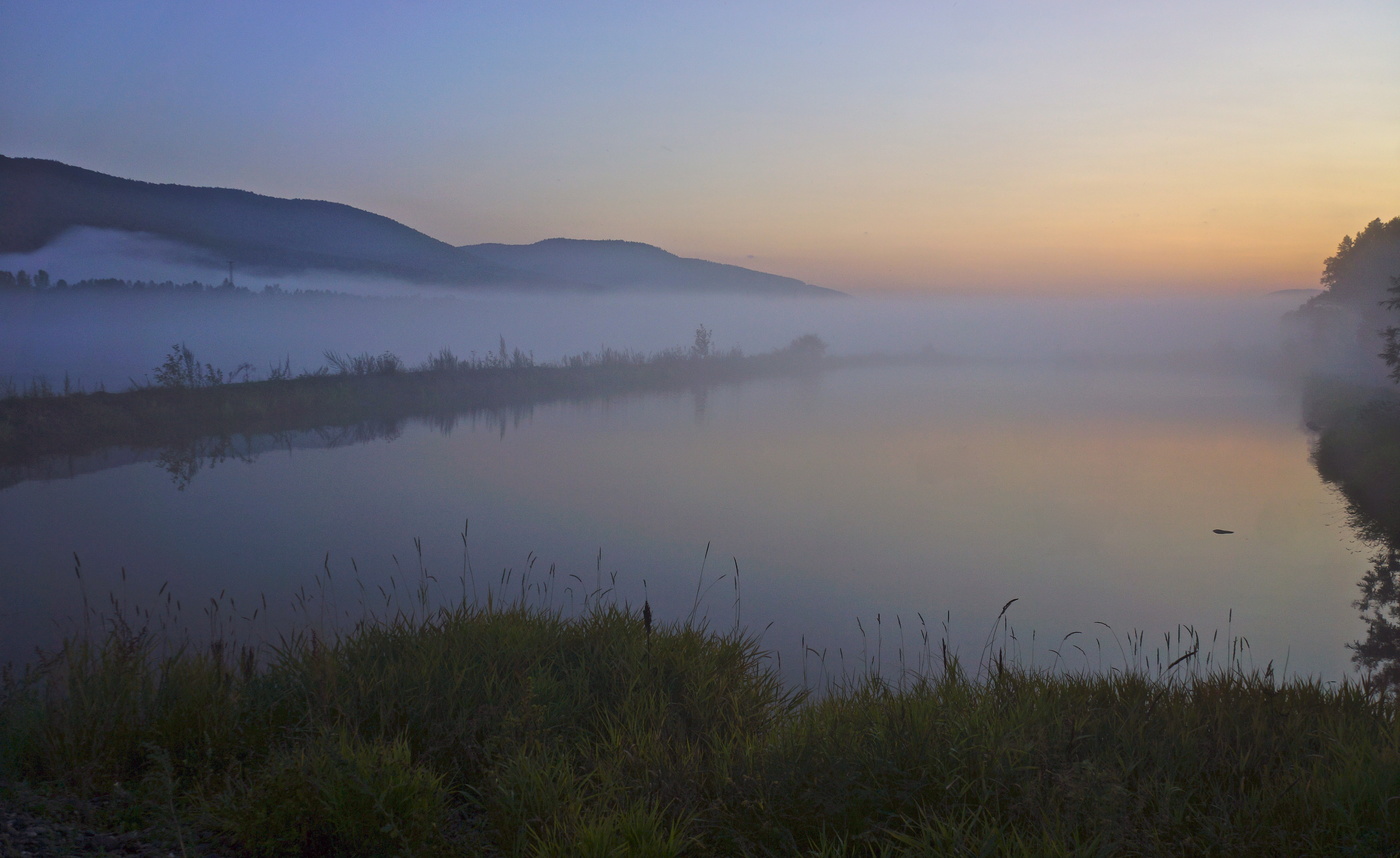 Зори вечерние на Енисее