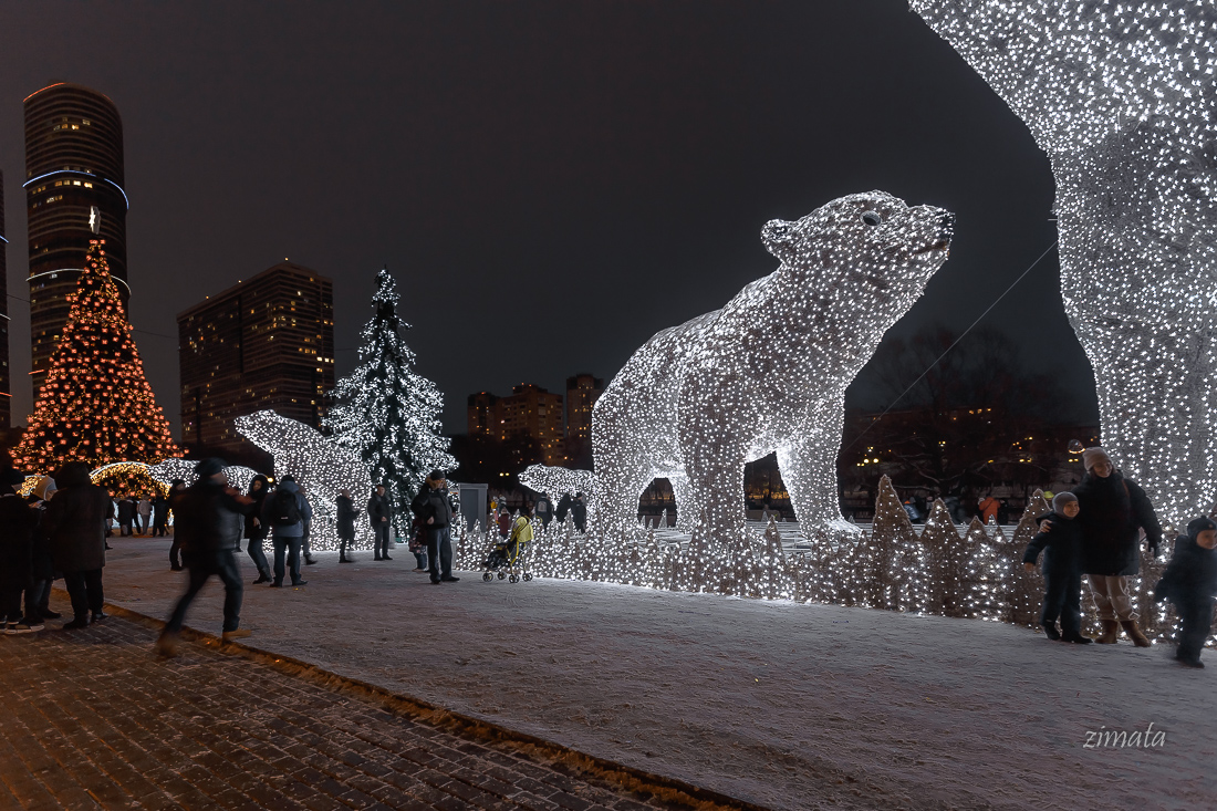 вечерняя прогулка в Москве