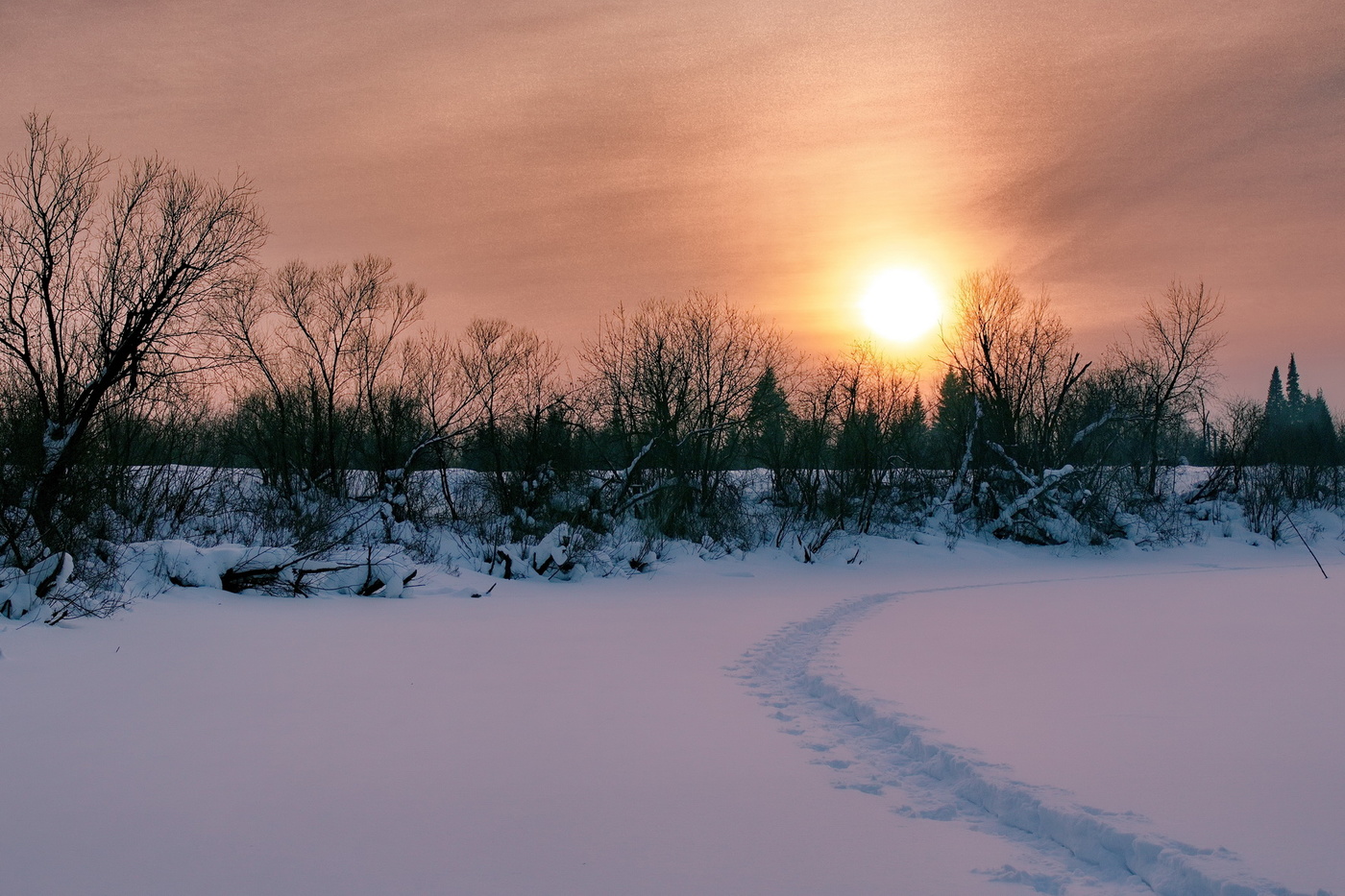 Зимний вечер.