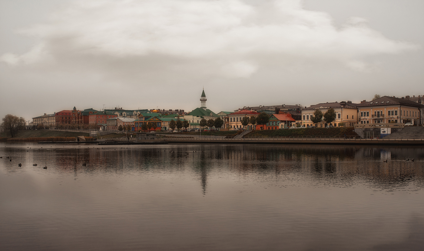 Старая татарская слобода в Казани. Озеро Кабан.