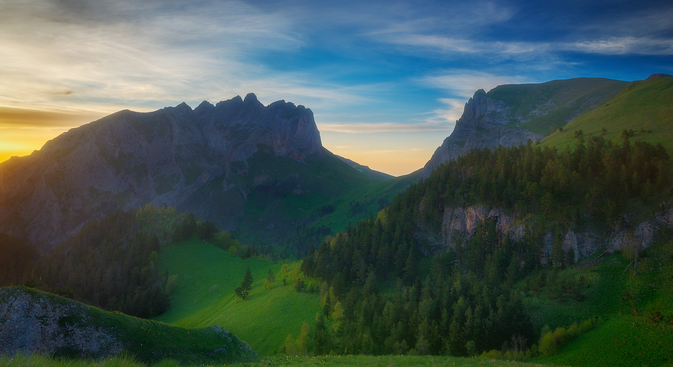 Вечер в горах