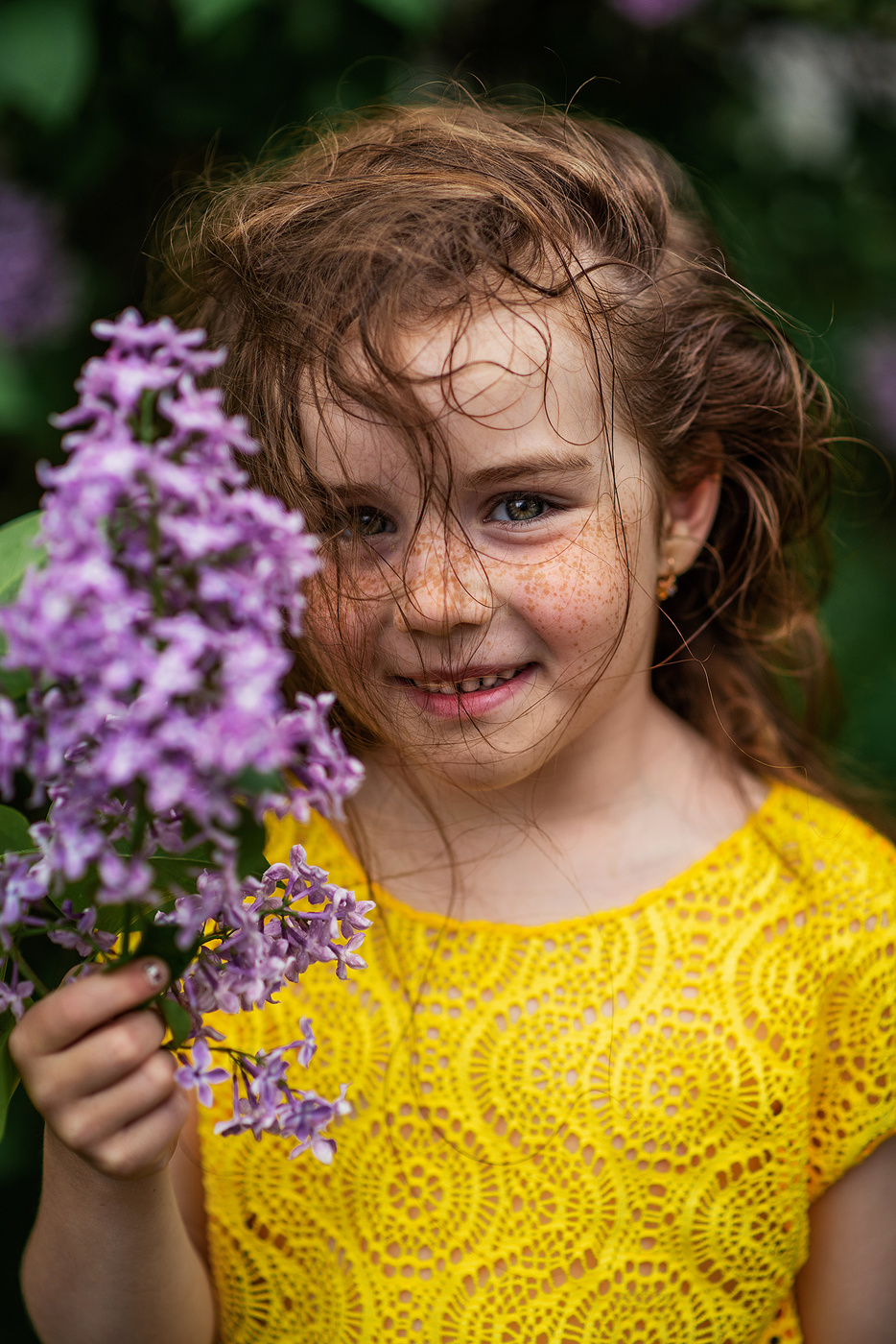 Летняя рыжая и сиреневая